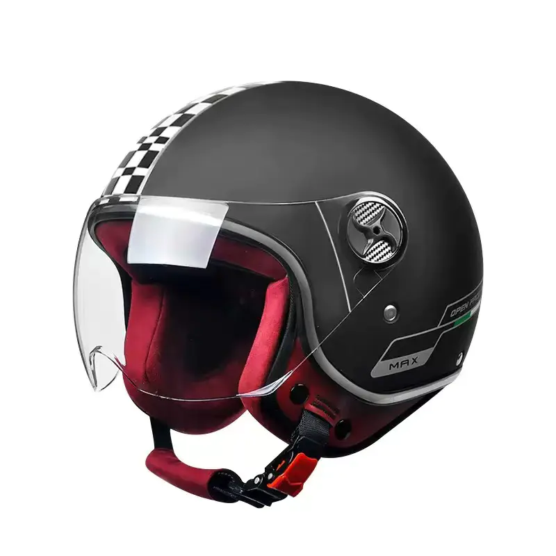 519 レトロハーフフェイスオートバイヘルメット ABS モトクロスヘルメット