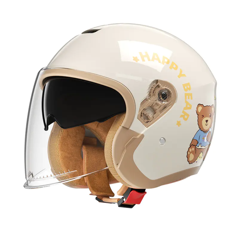 B08 オープンフェイスオートバイヘルメットダブルバイザーモトクロスヘルメットストリートライディング用