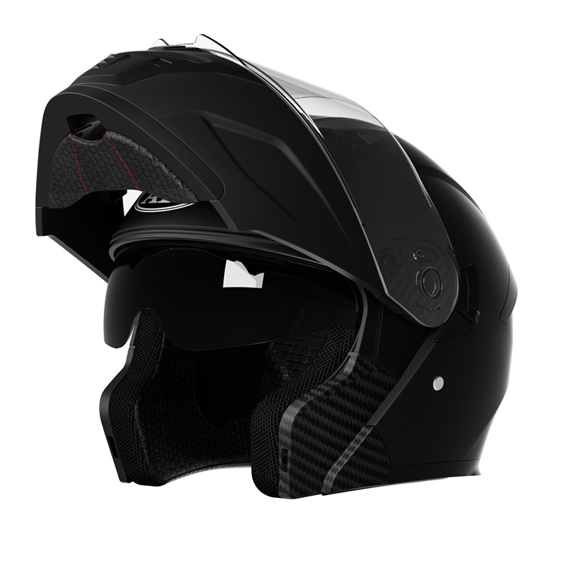 K9 安全 DOT 規格フリップアップオートバイヘルメットダブルバイザーモトクロスヘルメット