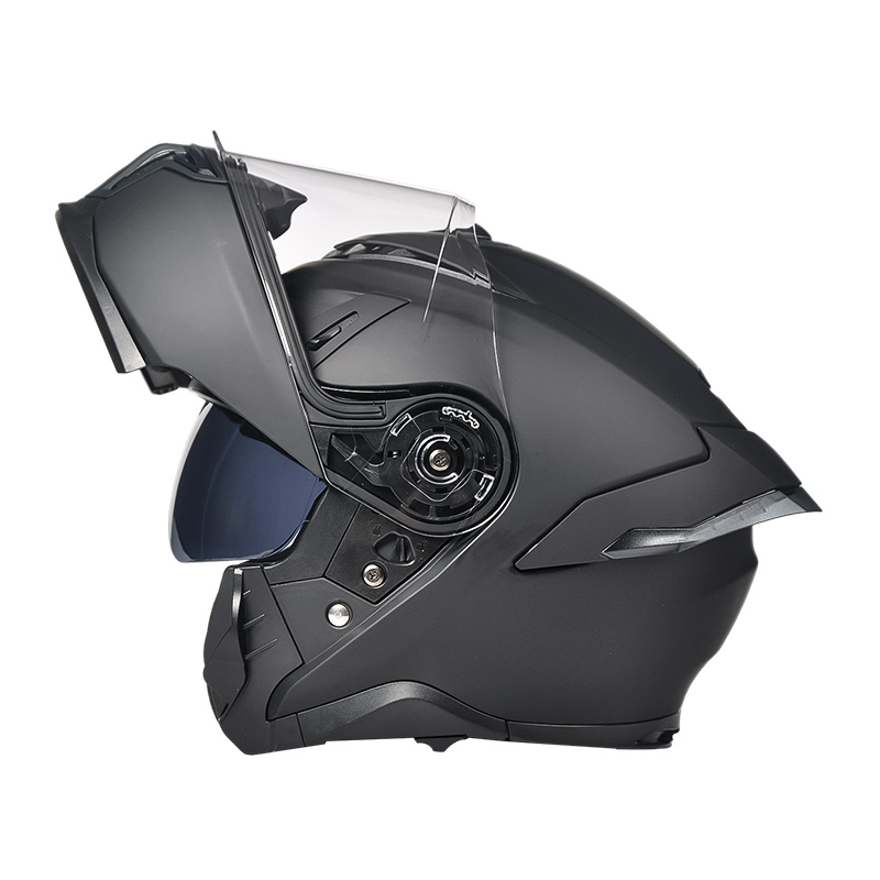 LP001 ダブルバイザー フリップアップ オートバイ ヘルメット モトクロス モジュラー ヘルメット
